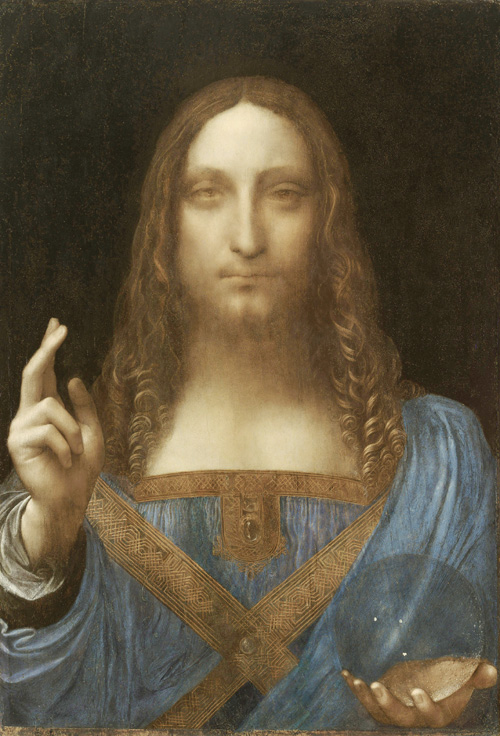 2017년 미술품 경매 사상 최고가를 경신한 레오나르도 다빈치 (Salvator Mundi), 1500년경 추정