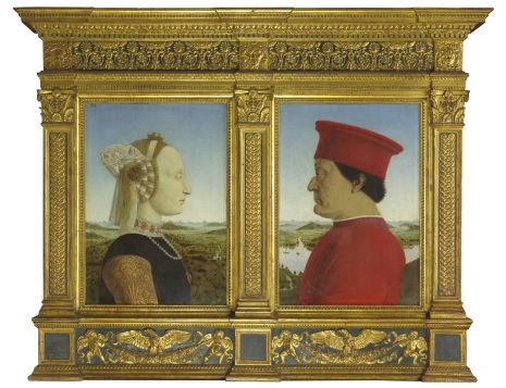 피에로 델라 프란체스카 <페데리코 다몬테펠트로 부부의 초상화>, 1473~1475년 ©Le Gallerie Uffizi
