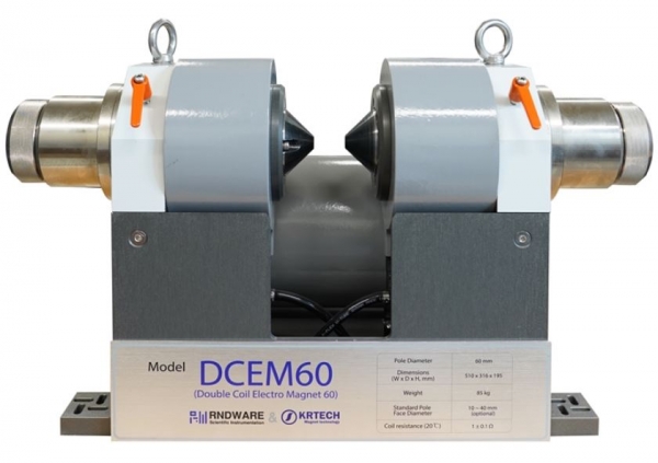 상용화 개발이 완료된 전자석 기반 물성측정장비 제품 중 DCEM60 모델 [KBSI 제공]