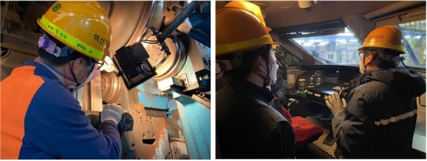 한국철도 직원들이 사내 스터디 모임을 갖고 차량정비 기술 노하우를 공유하고 있다. [한국철도 제공]