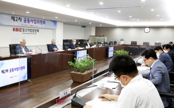 지난 6일 여의도 중기중앙회는 ‘제2차 공동사업위원회’를 개최했다.	황정아 기자