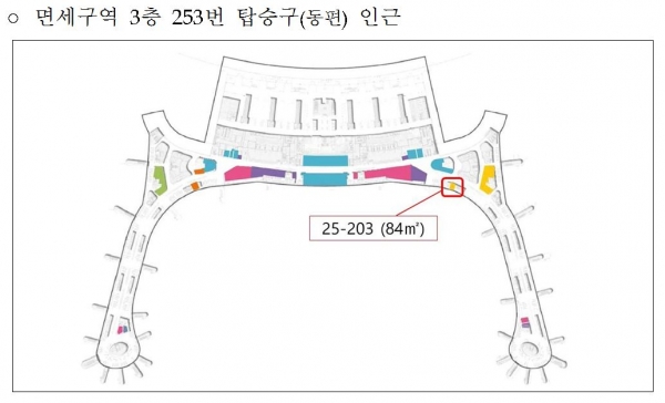 인천공항 중소기업제품 전용판매장 위치 인천공항 제1여객터미널(2개소)