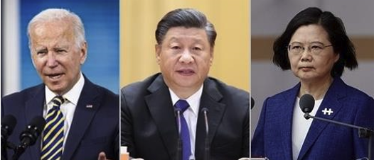 바이든 대통령, 시진핑 주석, 차이잉원 총통