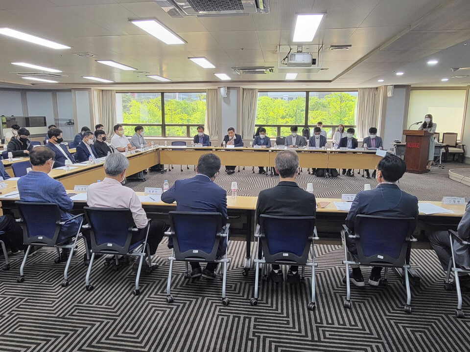 지난달 31일 여의도 중기중앙회에서 한국전력과의 중소기업 현장애로 간담회가 개최됐다.