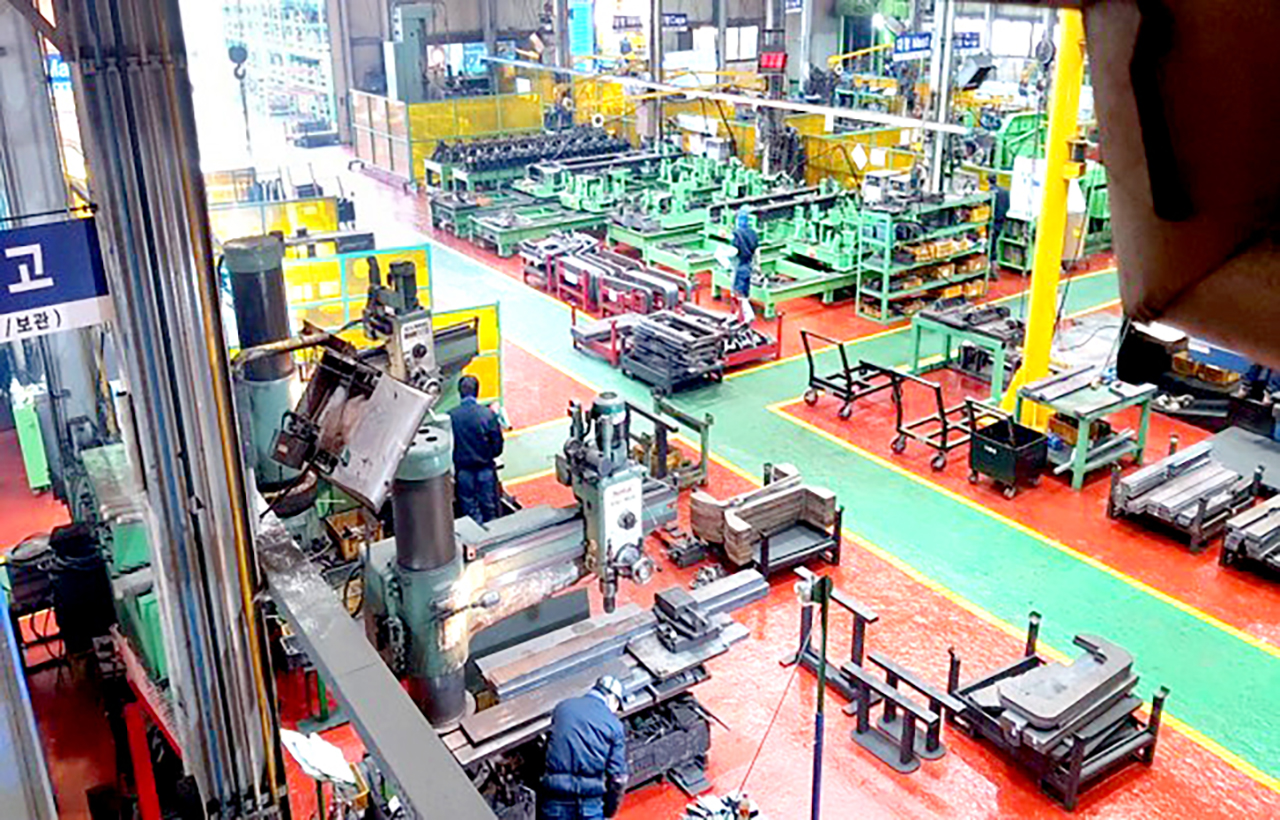 동양기계공업(주) 공장 생산라인