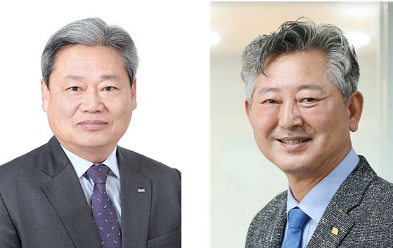 김병진 전일목재산업㈜ 대표이사(왼쪽)와 김용현 ㈜정석케미칼 대표이사