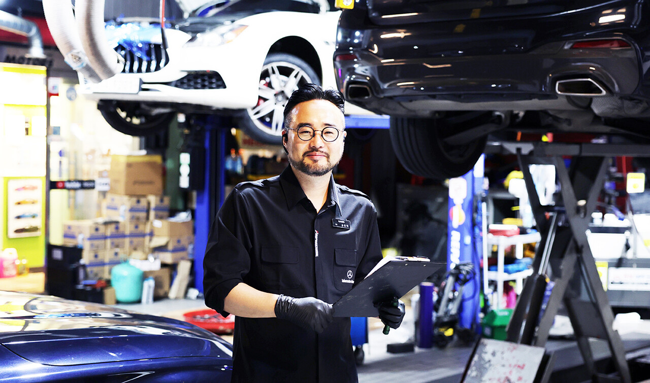 송동혁 하오르 모터스 대표는 가족 정비소 사업을 크게 성장시키는데 노란우산 경영지원단의 지원사업이 큰 도움이 됐다고 말했다.