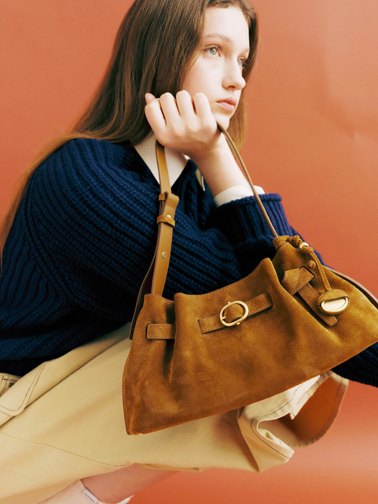 질스튜어트뉴욕 스웨이드 백